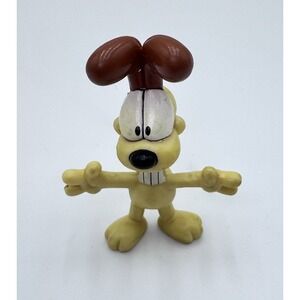 VTG RARE 1978 Paws Garfield Odie Flexible Figure Big Smile With Open Arms 3 Inch
